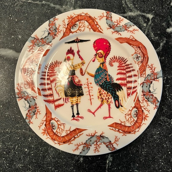 iittala Finland rare discontinued porcelain Tansi Salad Plate - Picture 2 of 3